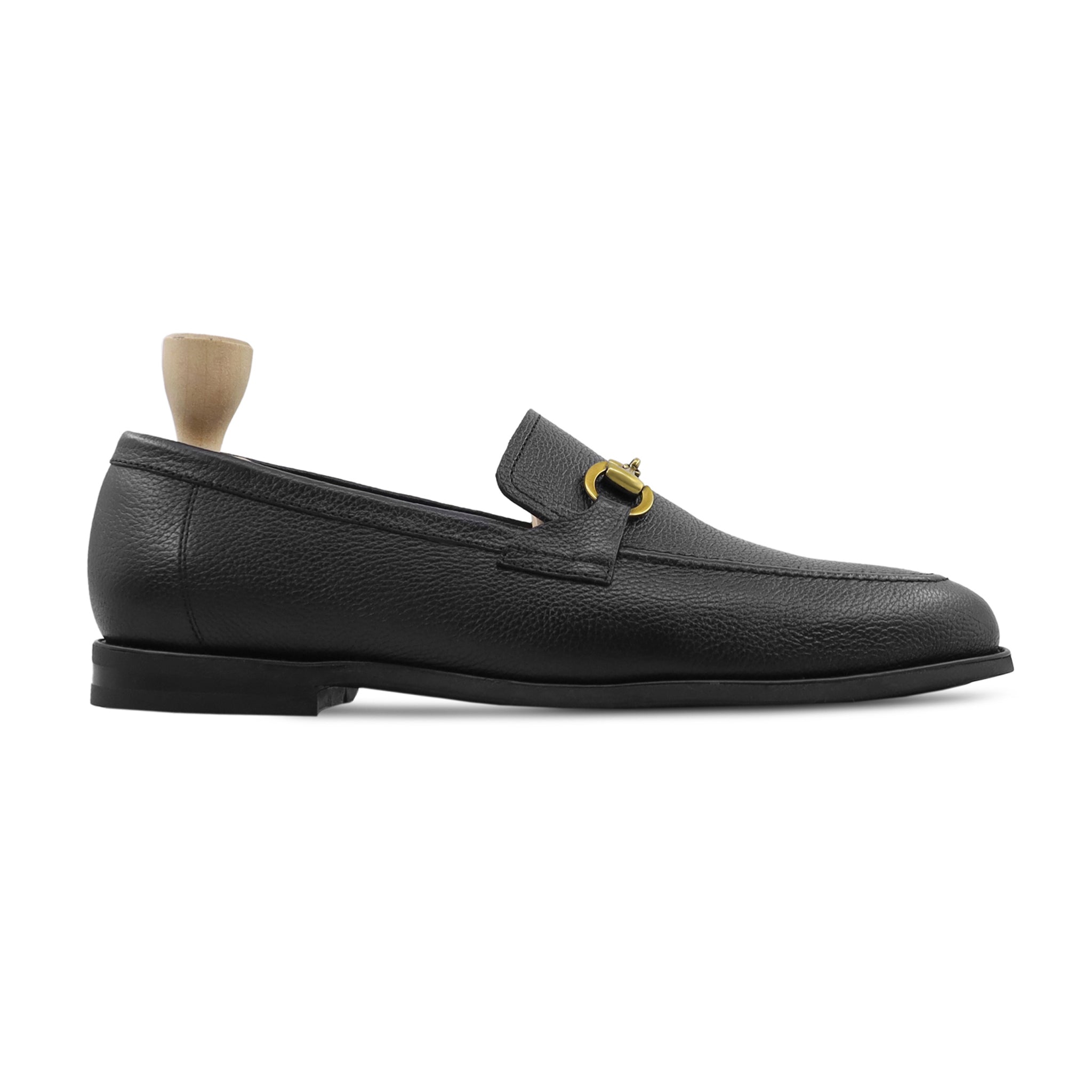 ABADA - BLACK PEBBLE GRAIN LOAFER