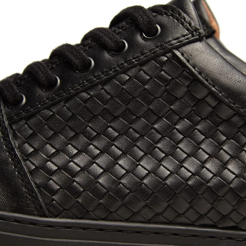 AMI Woven Leather SneakerBlack