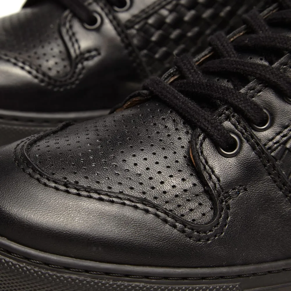 AMI Woven Leather SneakerBlack