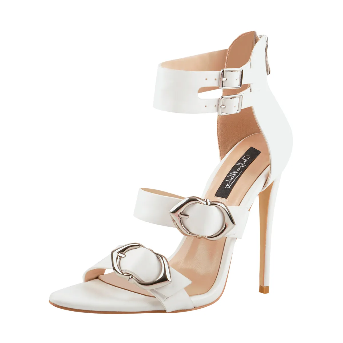 Ankle Strap Buckle Band Stilettos High Heel Sandals