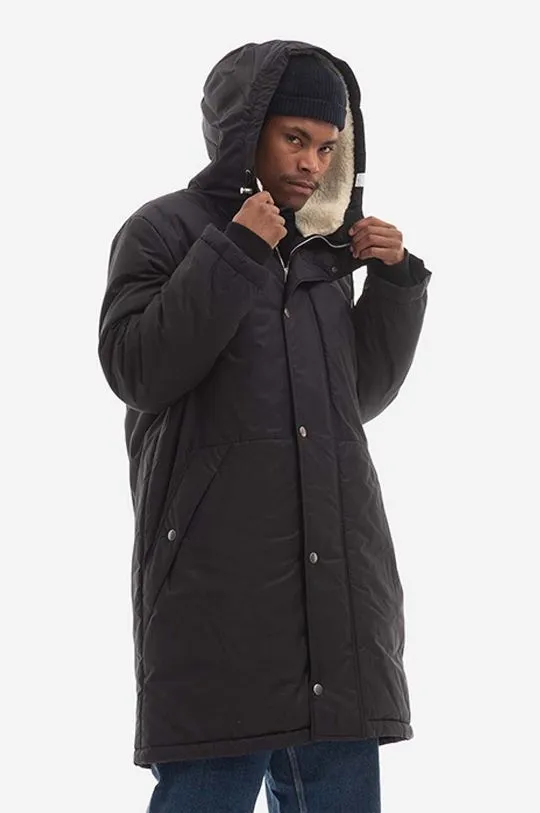 A.P.C. jacket Parka Hector men's black color