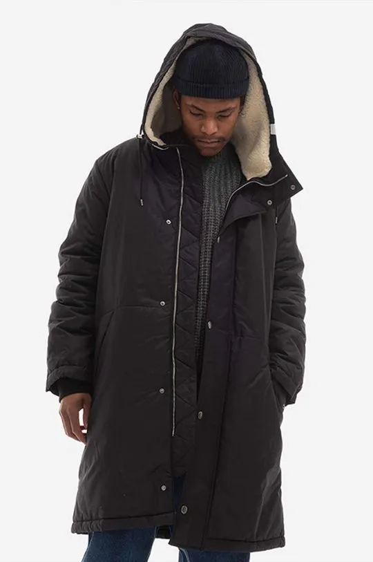 A.P.C. jacket Parka Hector men's black color