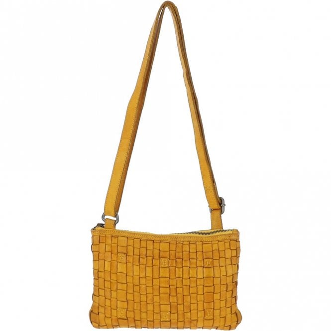 Ashwood Woven Leather Crossbody Bag D-70