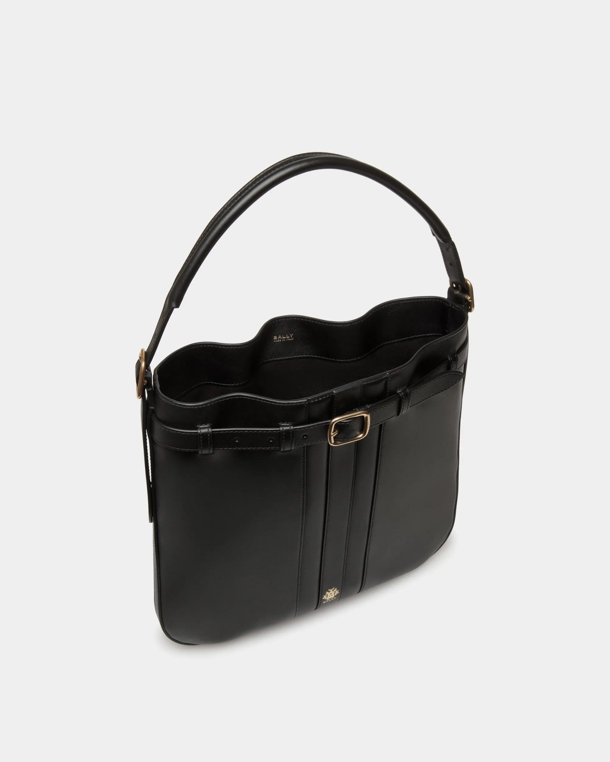 Beckett Crossbody Bag In Black Leather