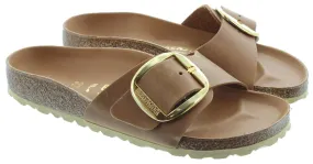 BIRKENSTOCK Ladies Madrid Big Buckle Sandals In Oiled Cognac Leather