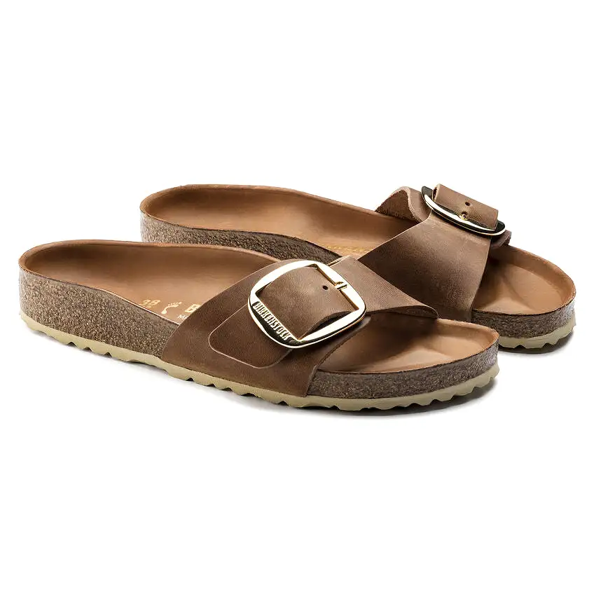        Birkenstock Madrid Big Buckel Leather Cognac