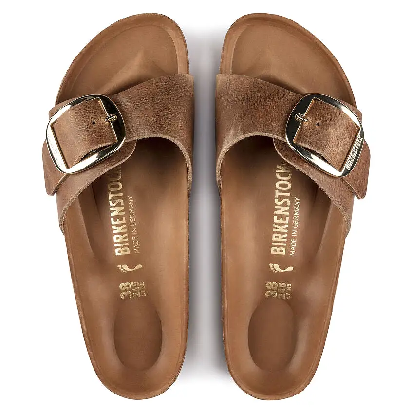        Birkenstock Madrid Big Buckel Leather Cognac