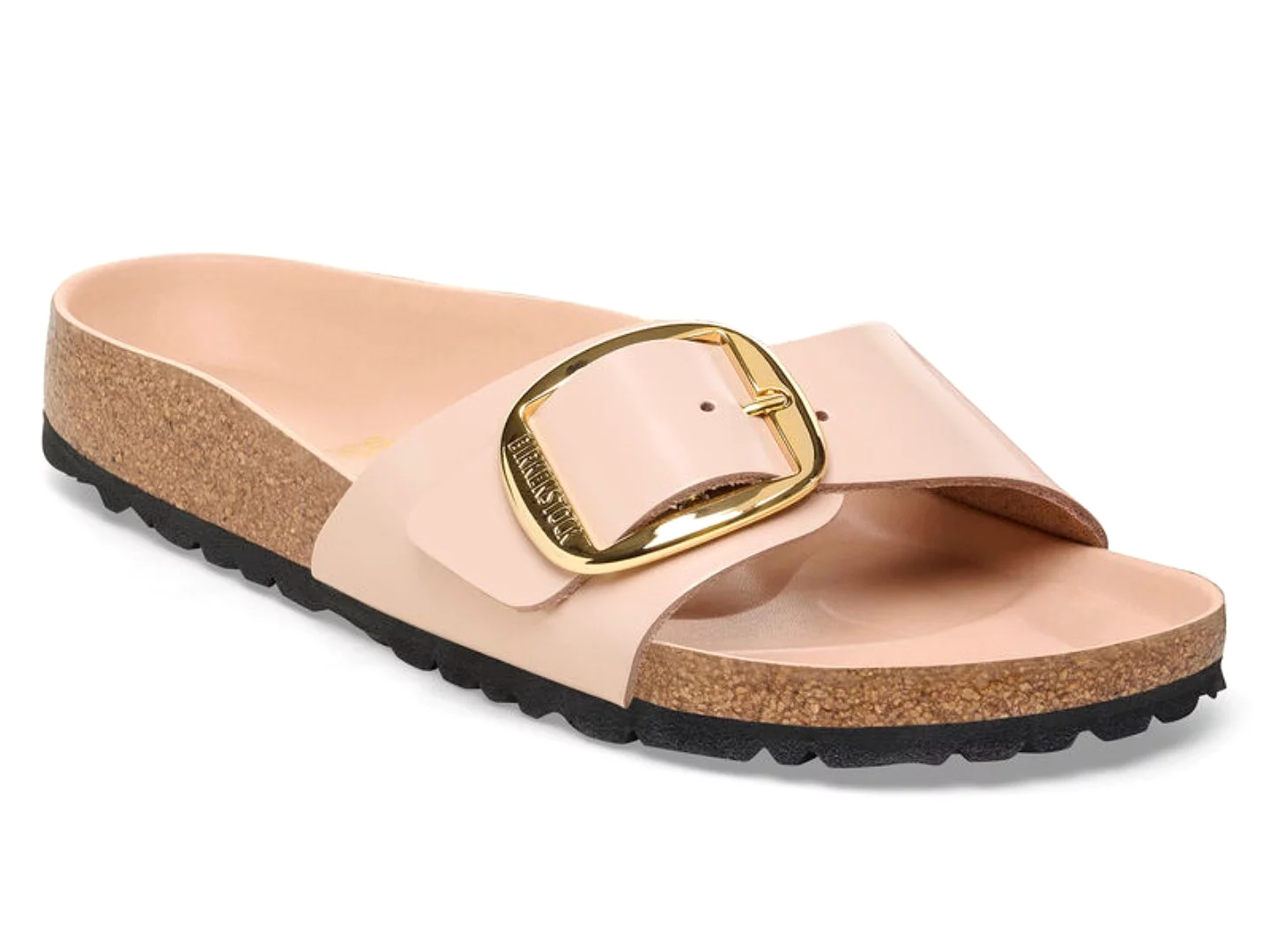 Birkenstock: Madrid Big Buckle in High Shine New Beige