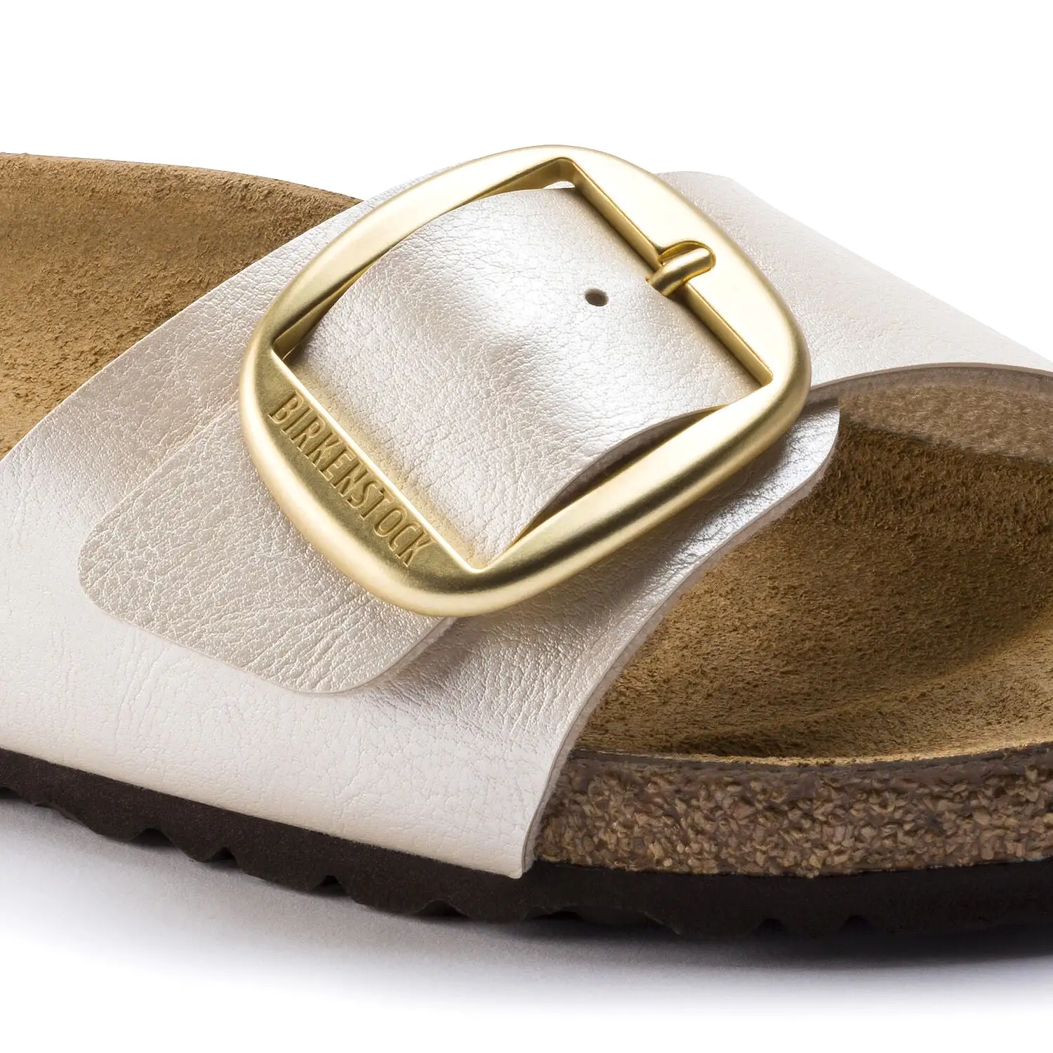        Birkenstock Madrid Big Buckle Pearl White