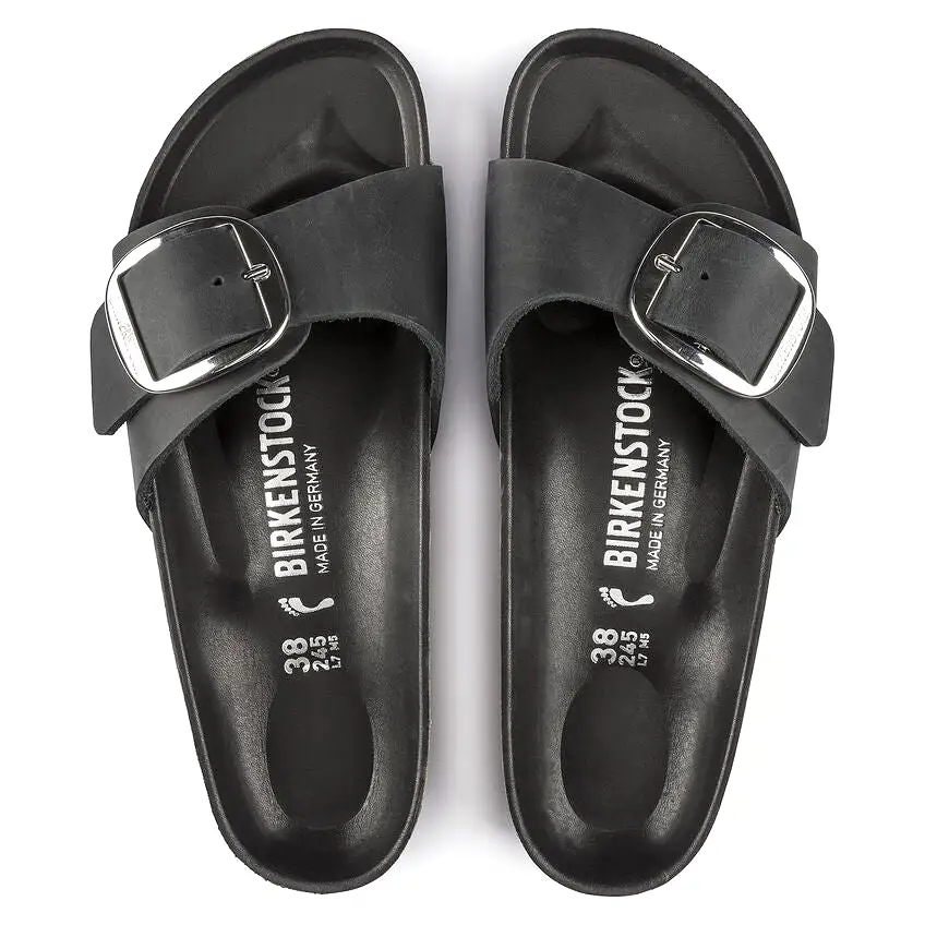 Birkenstock Madrid Black Big Buckel       