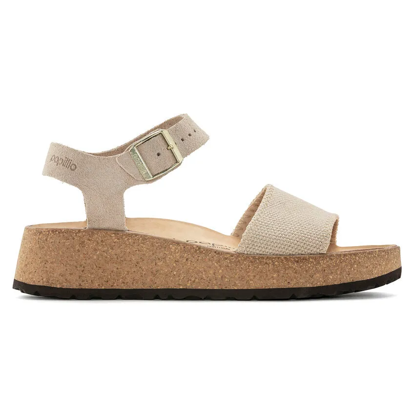 Birkenstock Women's Glenda Suede Leather Textile In Sandcastle