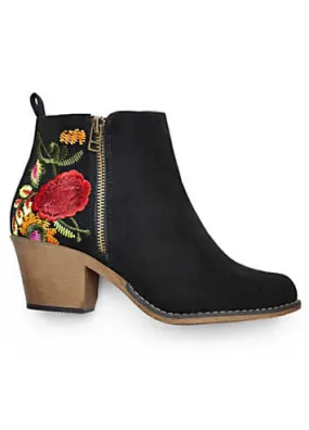 bonprix Embroidered Ankle Boots