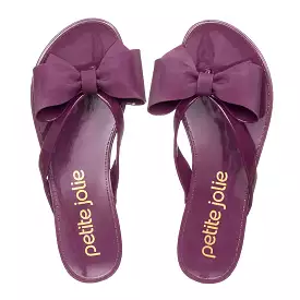 Bordo (Plum) Bow Sandals