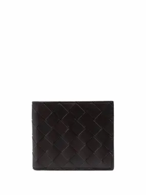 BOTTEGA VENETA Luxurious Woven Leather Bi-Fold Wallet, 4.3 x 3.7 Inches