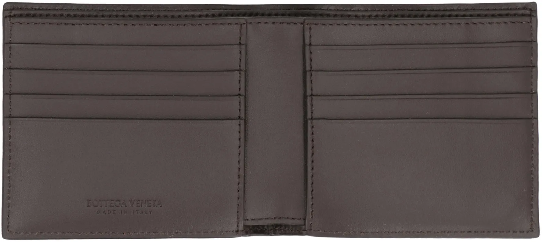 BOTTEGA VENETA Luxurious Woven Leather Bi-Fold Wallet, 4.3 x 3.7 Inches