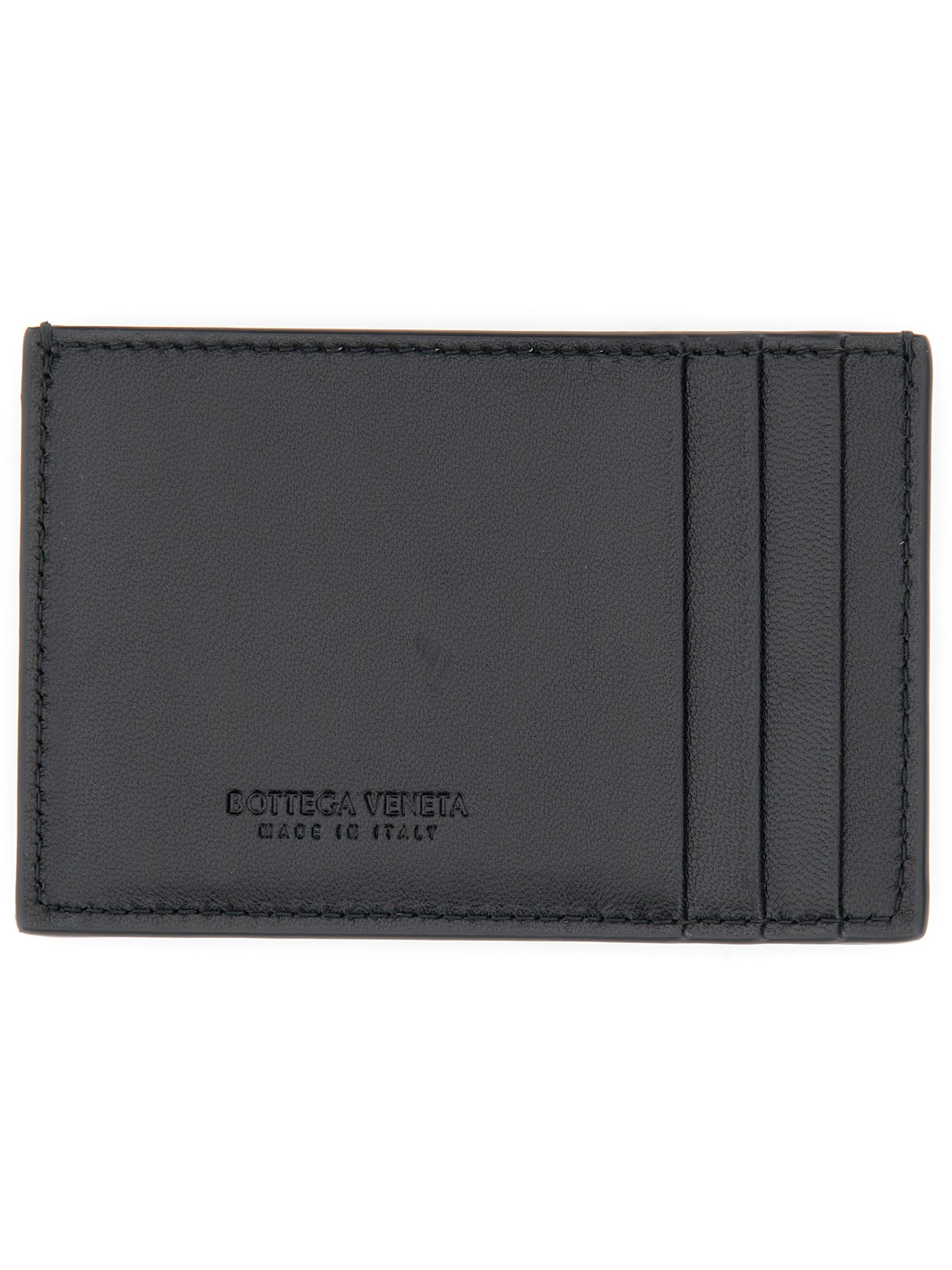 BOTTEGA VENETA    WOVEN LEATHER CREDIT CARD HOLDER