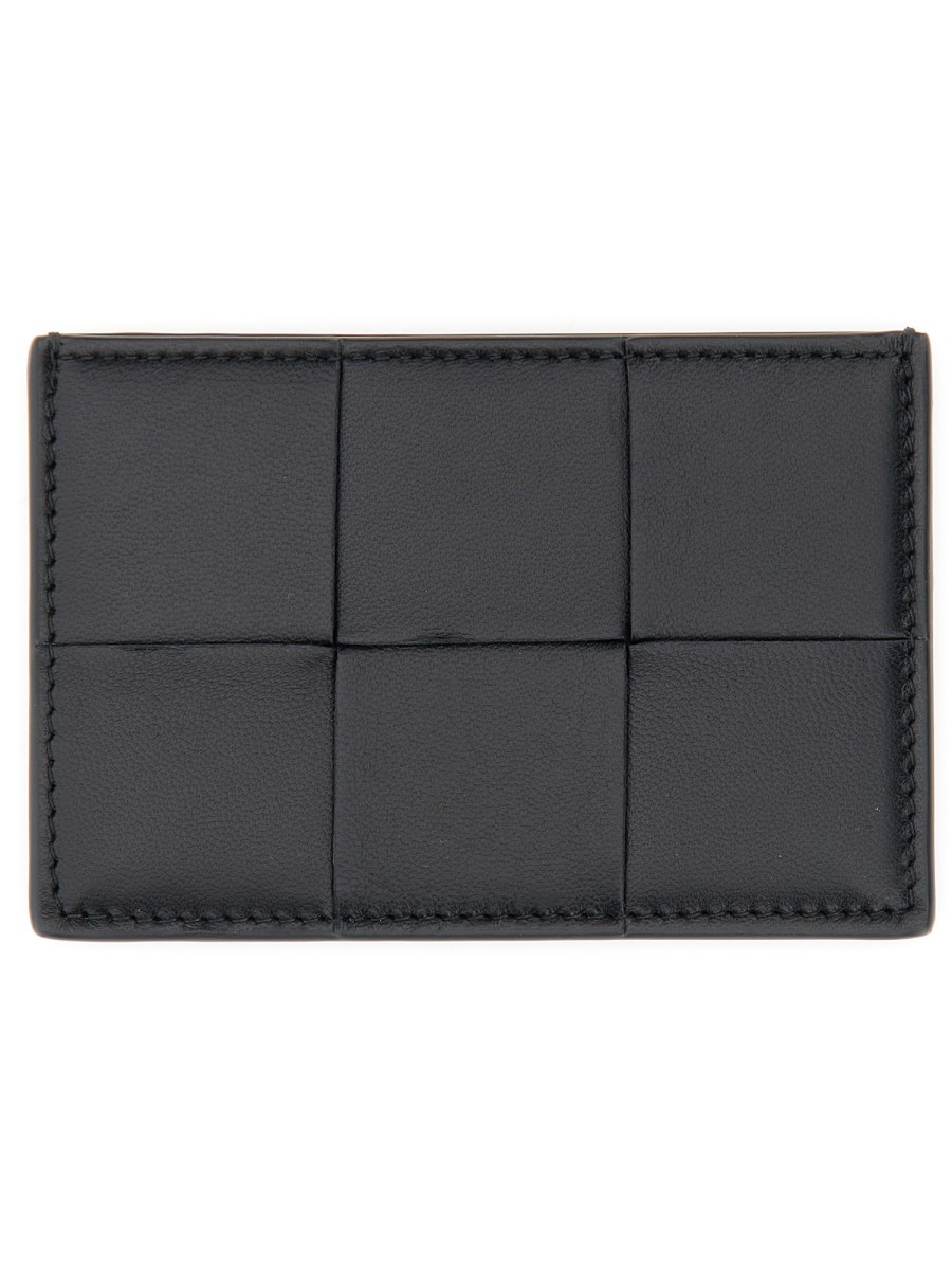 BOTTEGA VENETA    WOVEN LEATHER CREDIT CARD HOLDER