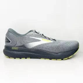 Brooks Mens Ghost 16 1104182E040 Gray Running Shoes Sneakers Size 14 2E