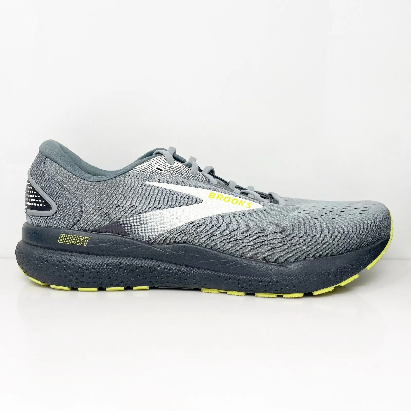 Brooks Mens Ghost 16 1104182E040 Gray Running Shoes Sneakers Size 14 2E