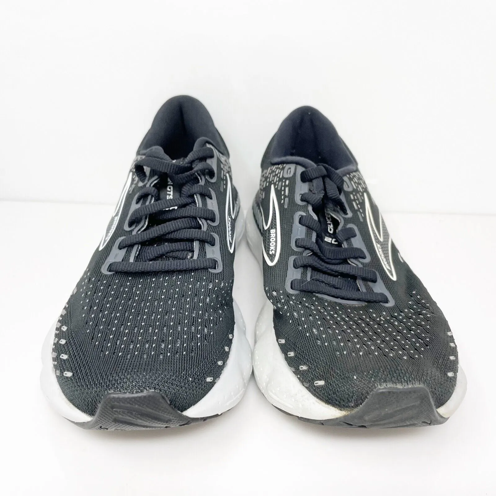 Brooks Womens Glycerin GTS 20 1203701B059 Black Running Shoes Sneakers Sz 6.5 B