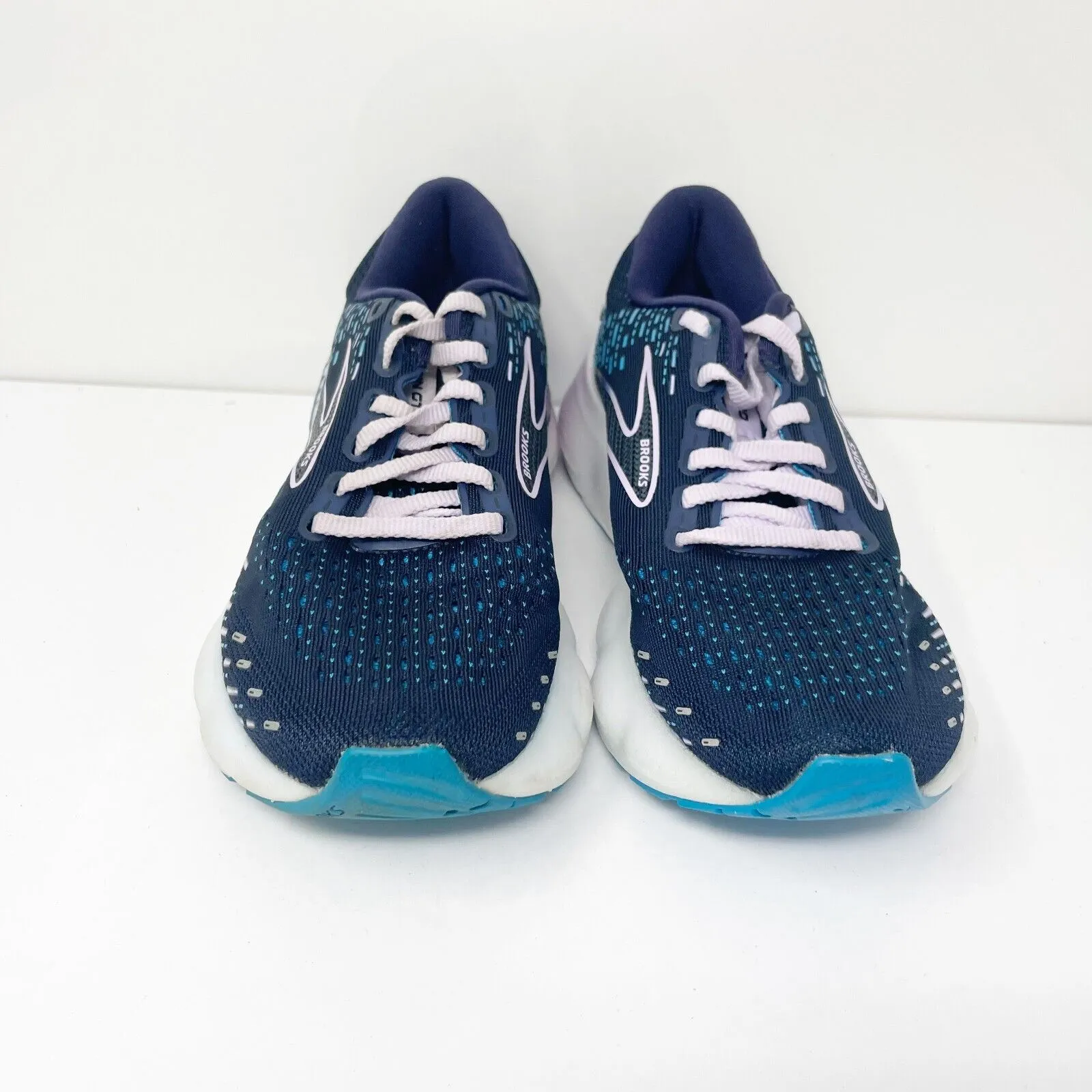 Brooks Womens Glycerin Gts 20 1203701B499 Blue Running Shoes Sneakers Size 6B