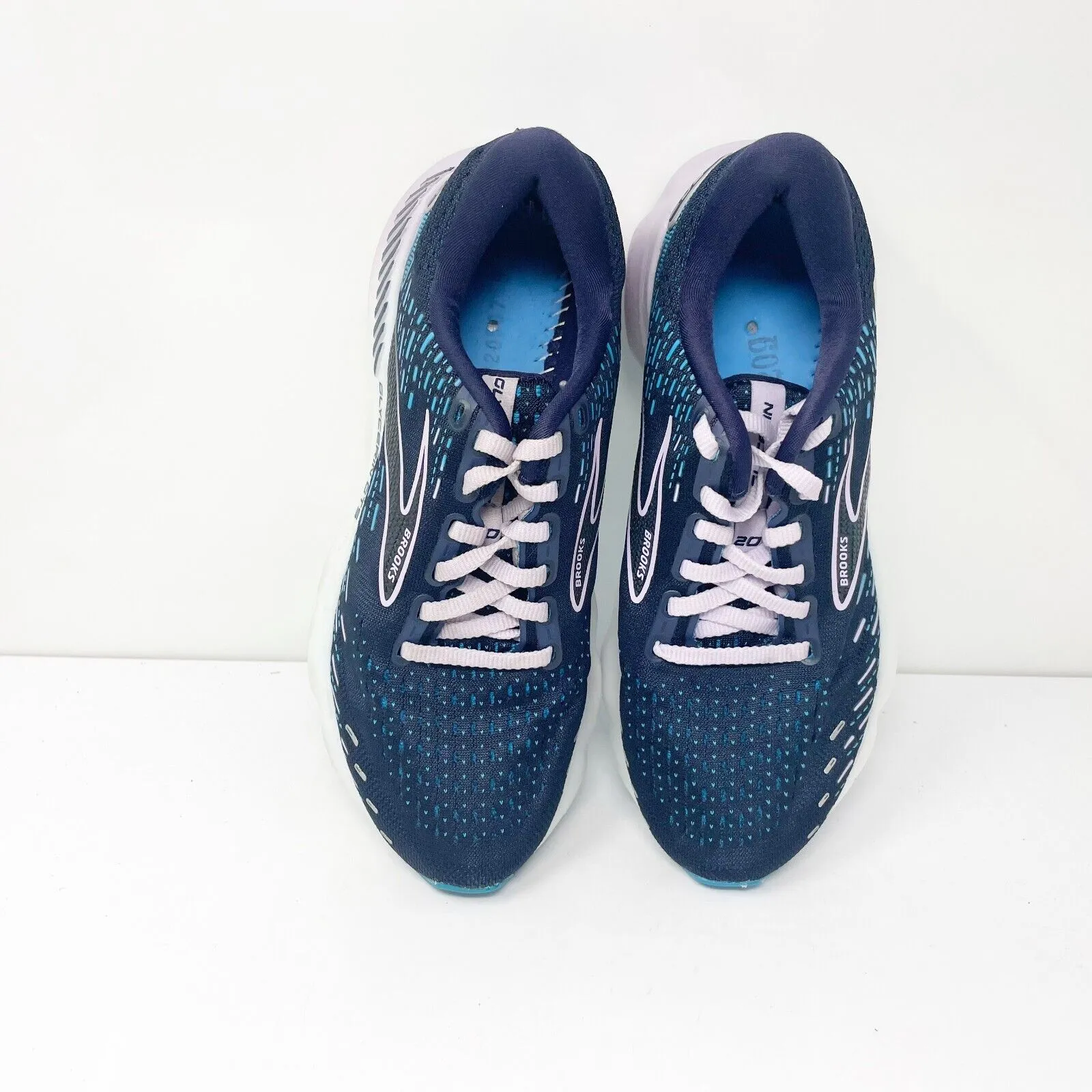 Brooks Womens Glycerin Gts 20 1203701B499 Blue Running Shoes Sneakers Size 6B