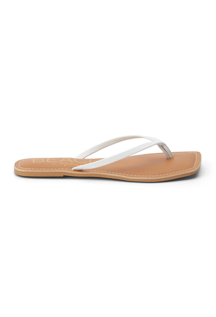 Bungalow Thong Sandal-White