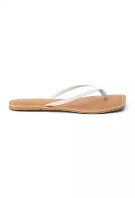 Bungalow Thong Sandal-White