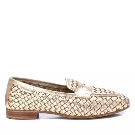 CARMELA Gold Woven Leather Loafer 161302