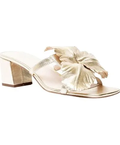 Cecelia New York Women's Happy Mule Sandals In Soft Gold