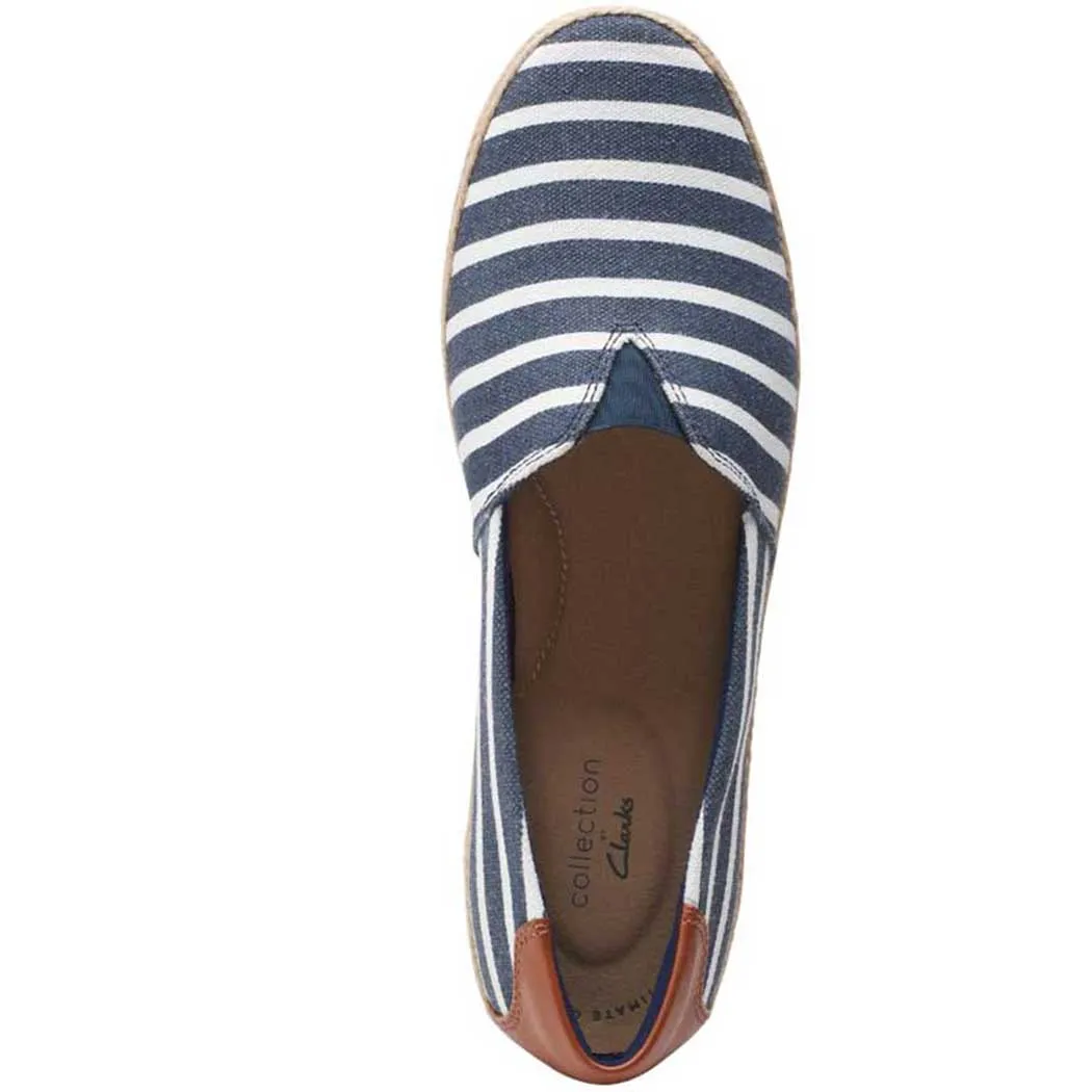 Clarks Danelly Sky Navy Textile/ Synthetic Combo (Women's)