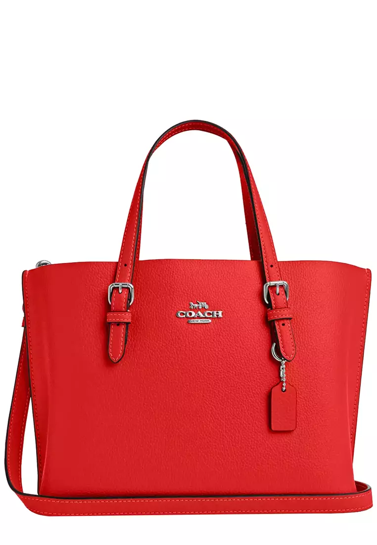 Coach Coach Mollie Tote Bag 25 in Miami Red C4084