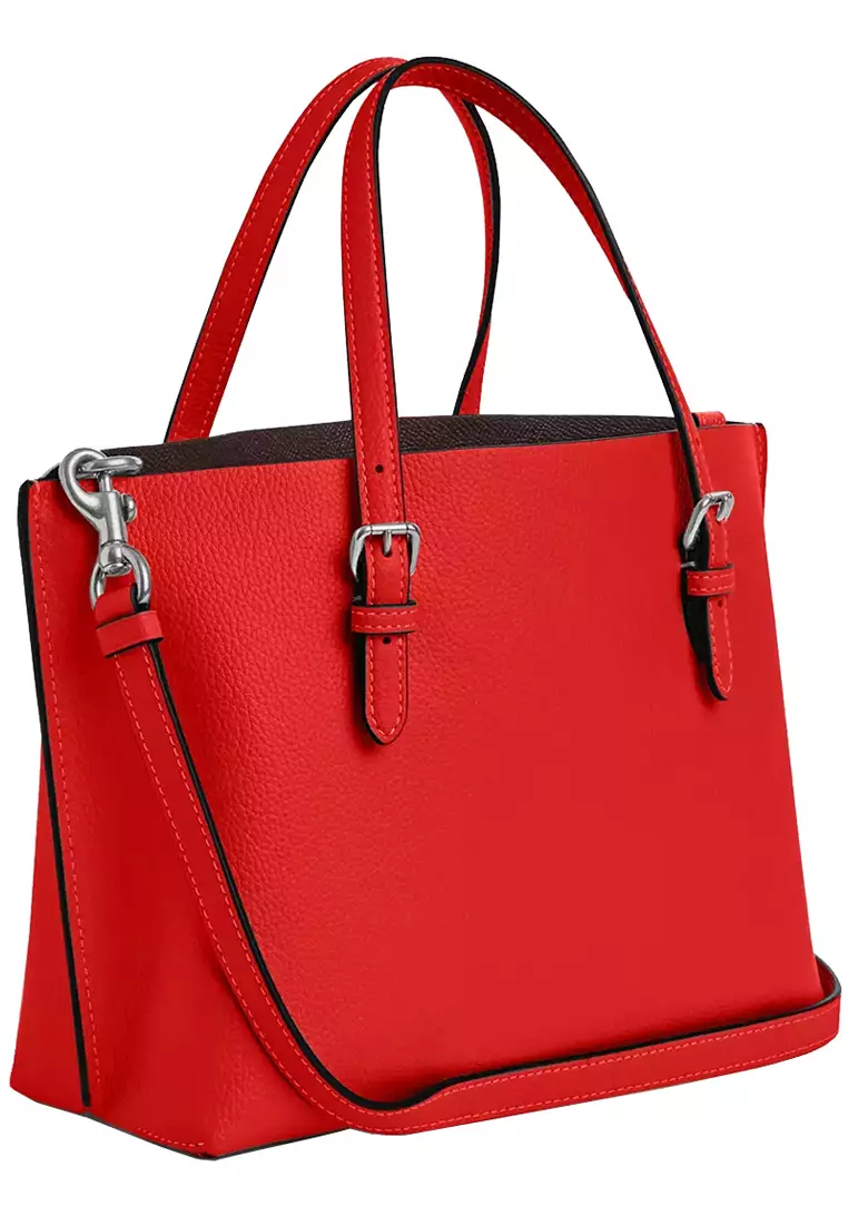 Coach Coach Mollie Tote Bag 25 in Miami Red C4084