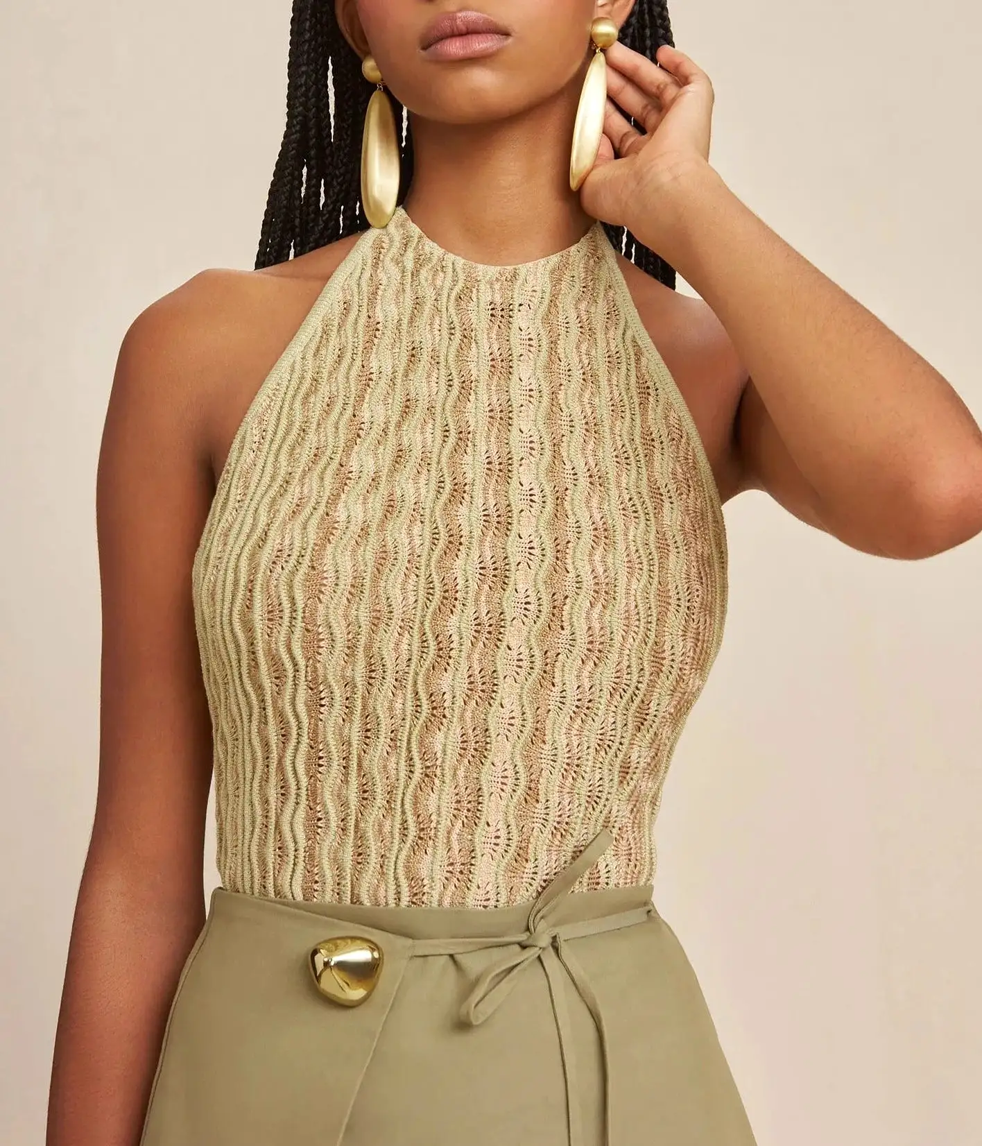 Cult Gaia - Aalia Knit Top - Beach Combo