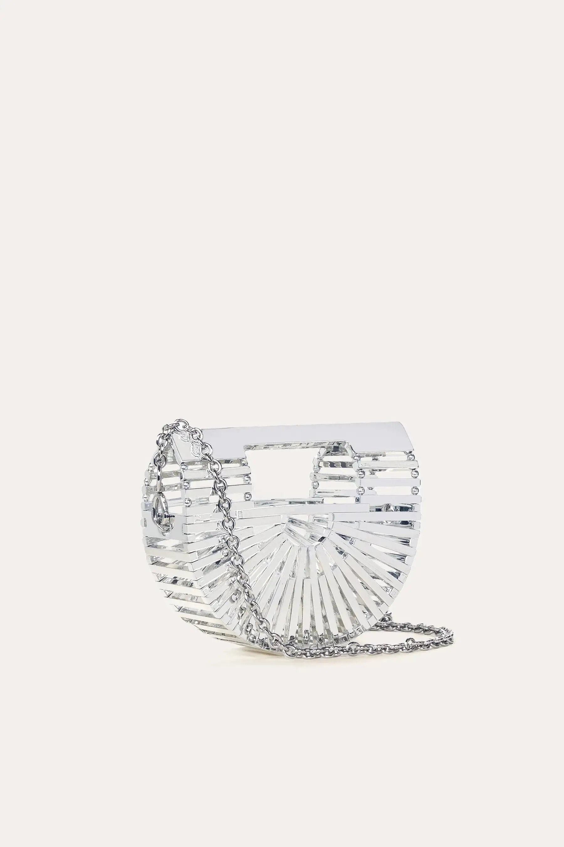 Cult Gaia - Gaia’s Ark Nano Crossbody - Shiny Silver