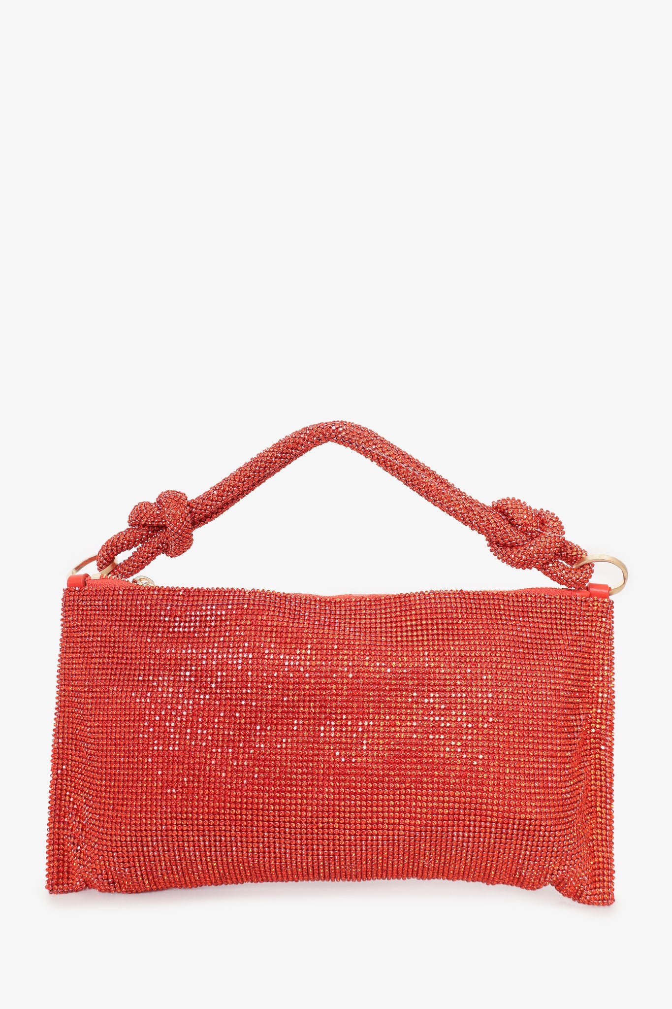 Cult Gaia Orange Rhinestone Hera Nano Bag