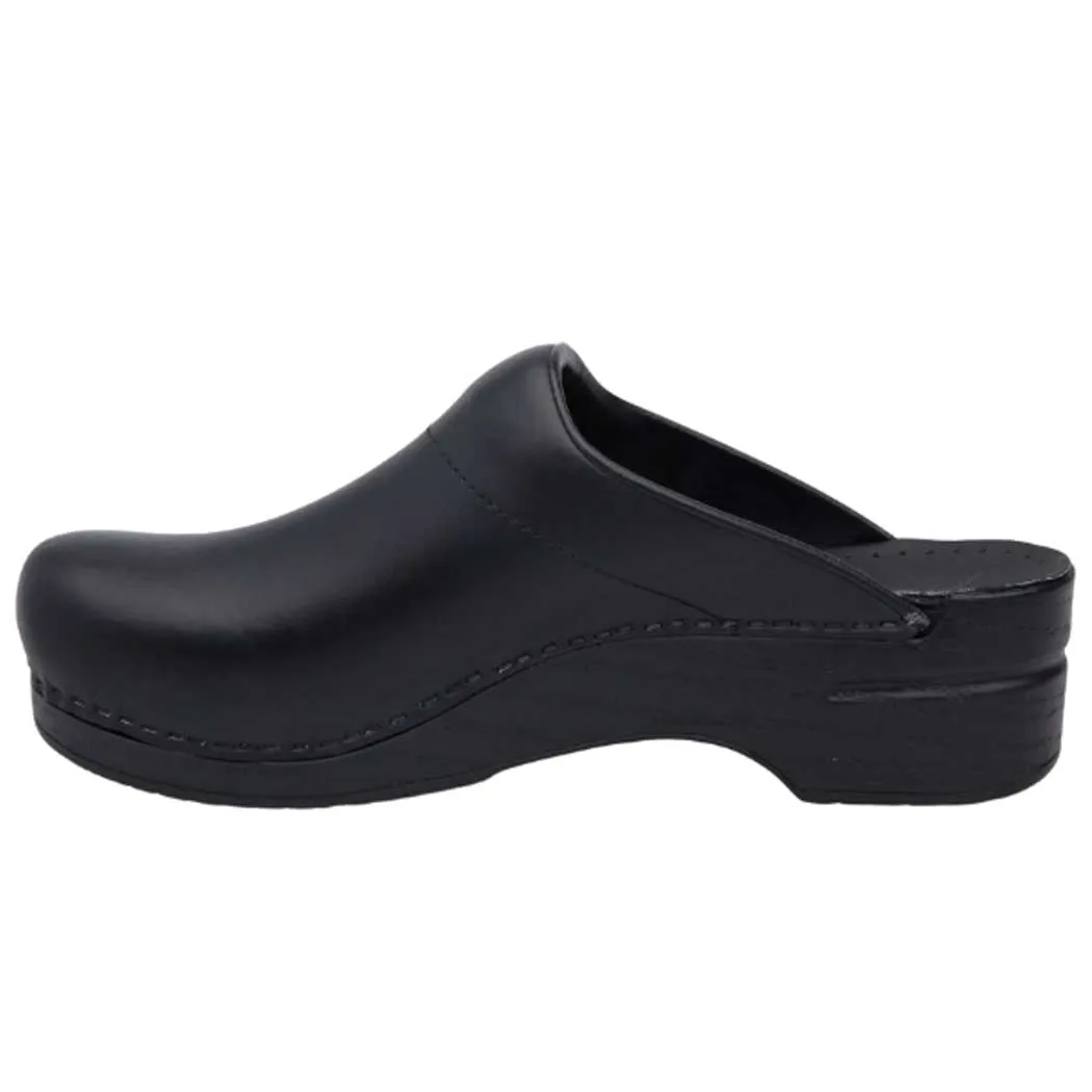 Dansko Karl Clog Black Box Leather (Men's)