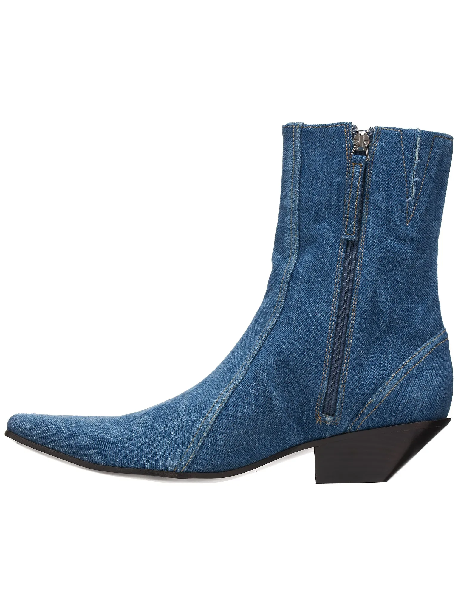 Denim Ankle Boots (SHOE000681-DENIM-BLUE)