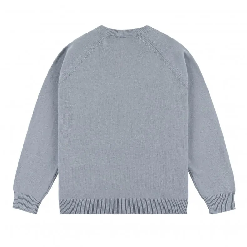 Dime Tonal Light Knit Sweater (Cloud Blue)