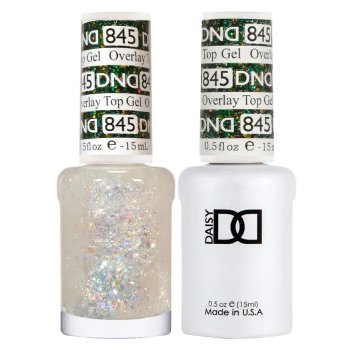 DND Duo Matching Color - OVERLAY GLITTER TOP GELS Collection - 845