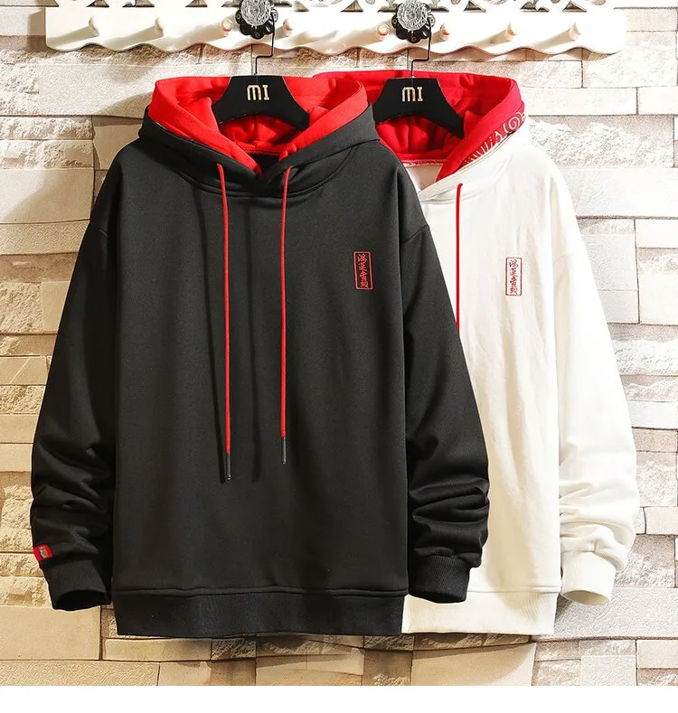 Elegance Two Color Hoodie With Rib Sleeves