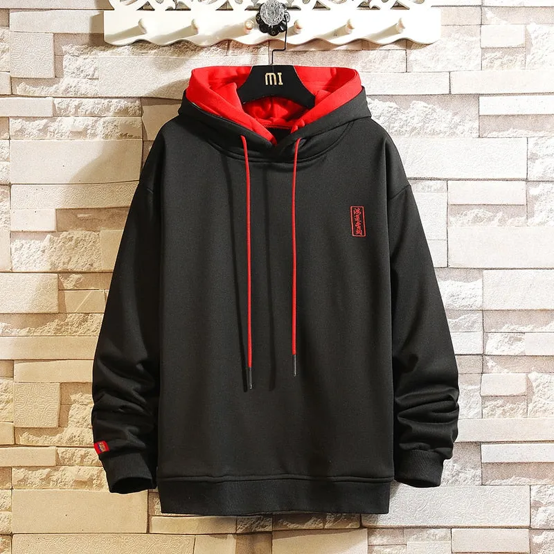 Elegance Two Color Hoodie With Rib Sleeves