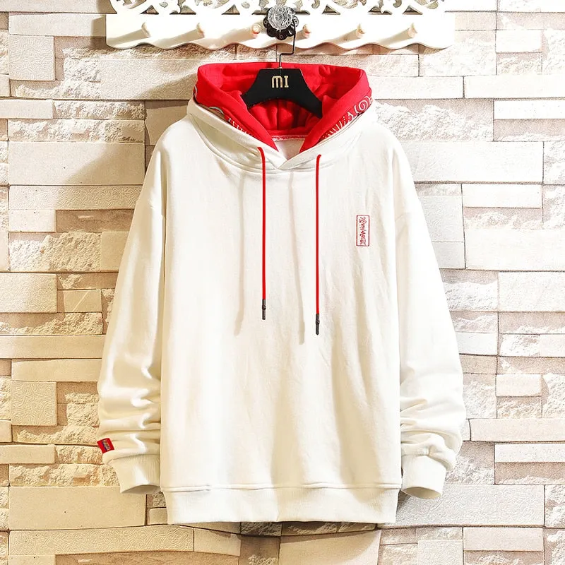 Elegance Two Color Hoodie With Rib Sleeves