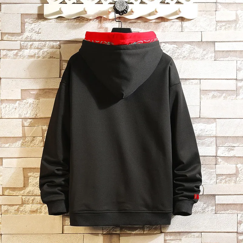 Elegance Two Color Hoodie With Rib Sleeves