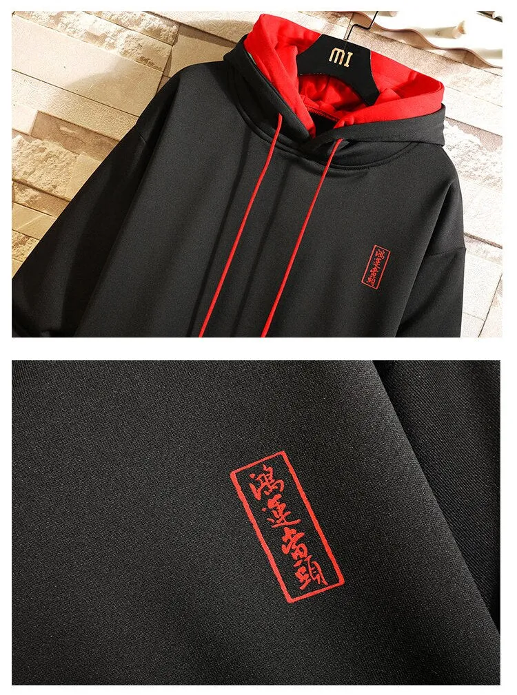 Elegance Two Color Hoodie With Rib Sleeves