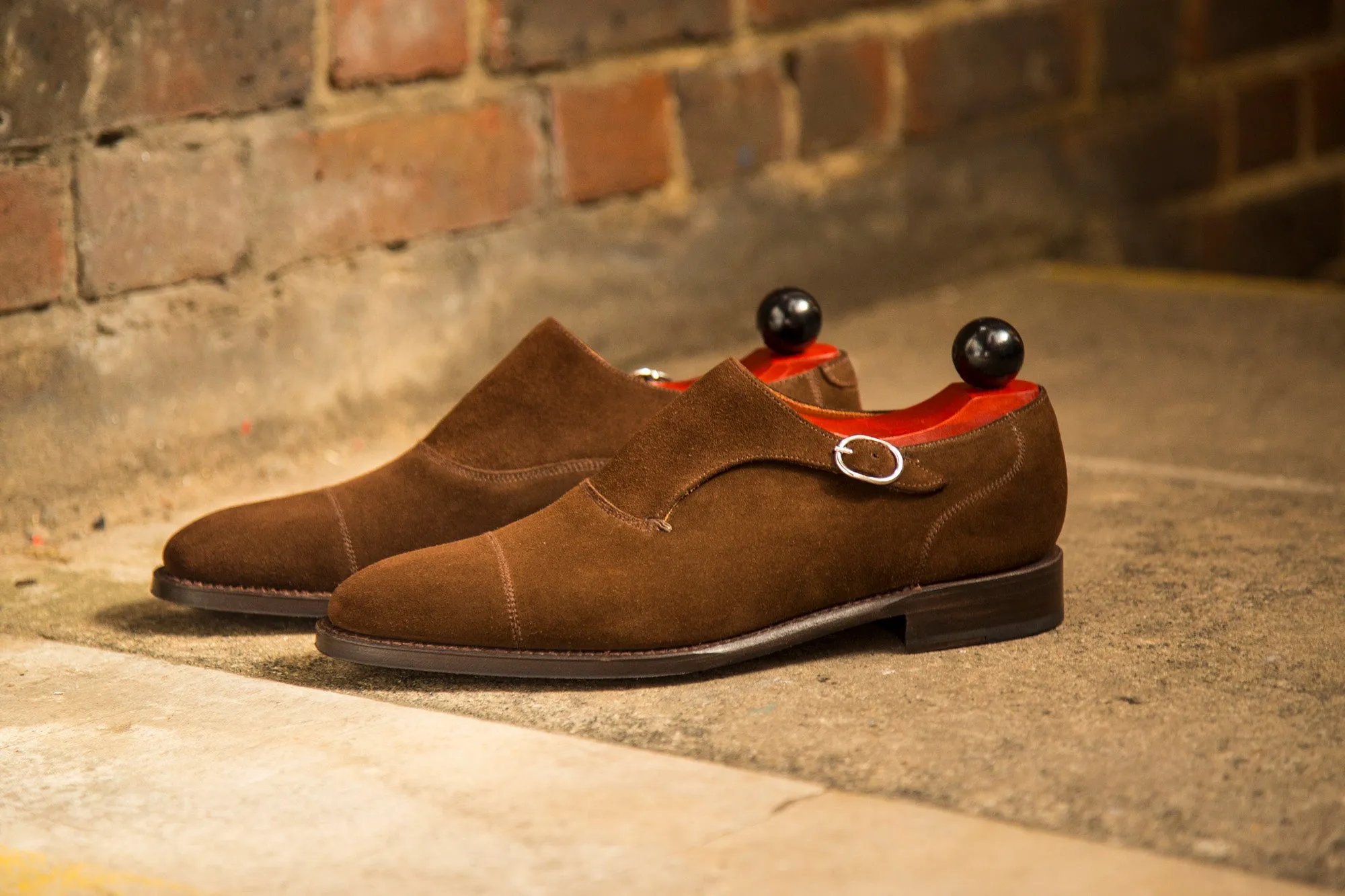 Fauntleroy - MTO - Dark Brown Suede - LPB Last - Single Leather Sole