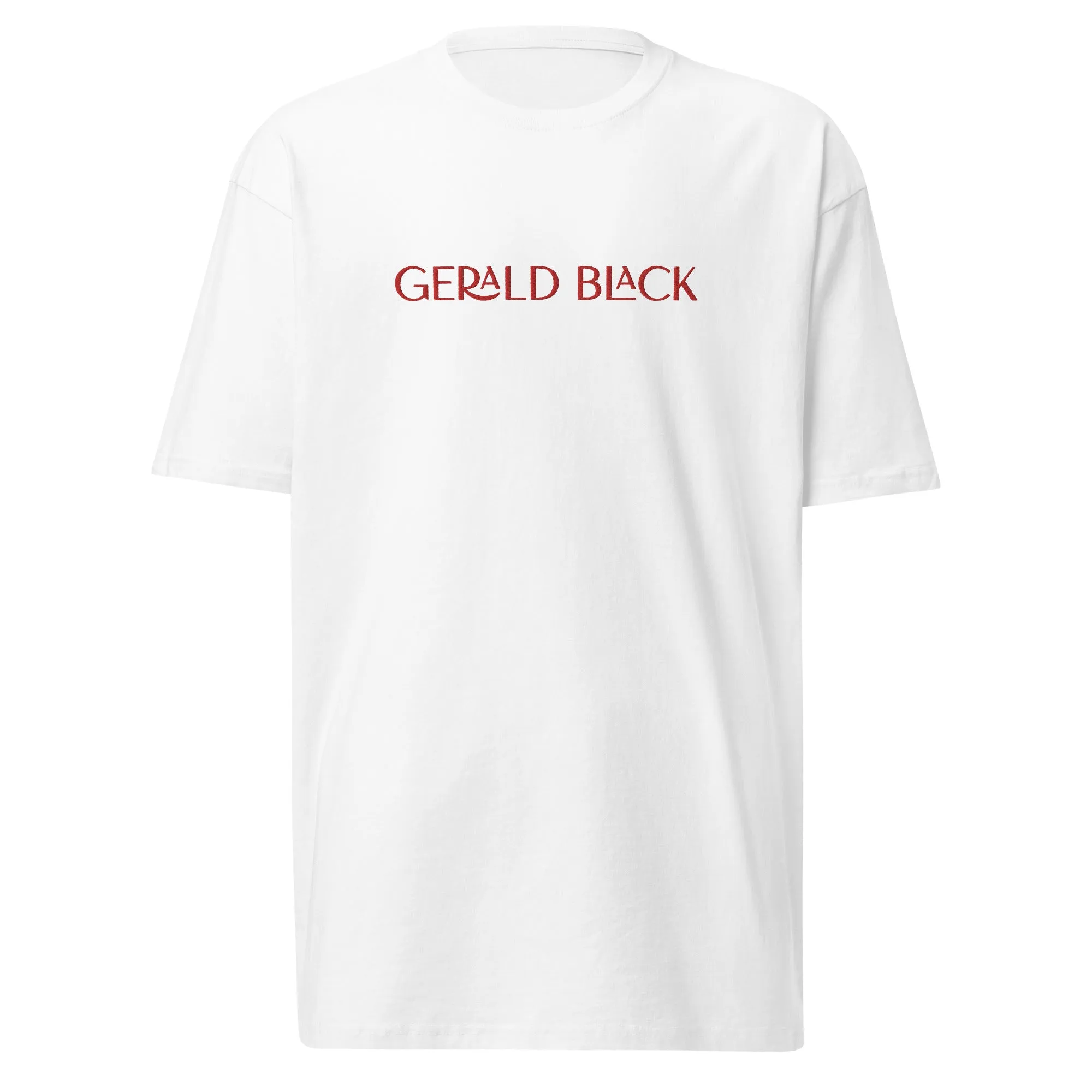 Gerald Black Premium Heavyweight Black Statement T-Shirt for Men RD