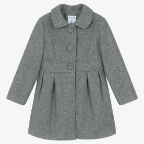 Girls Grey Felted Coat