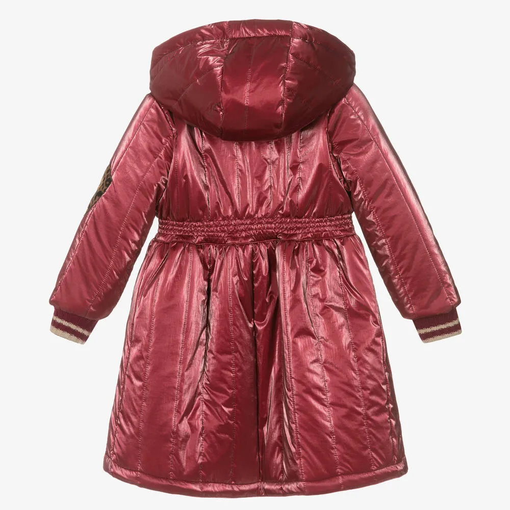 Girls Red Hooded Coat