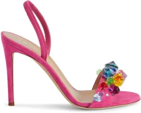 Giuseppe Zanotti Blinda 105mm suede sandals Pink